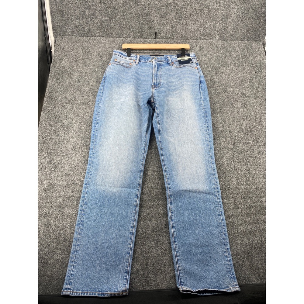 Abercrombie & Fitch Athletic Straight Vintage Stretch Jeans Mens 34x34 Blue NWT